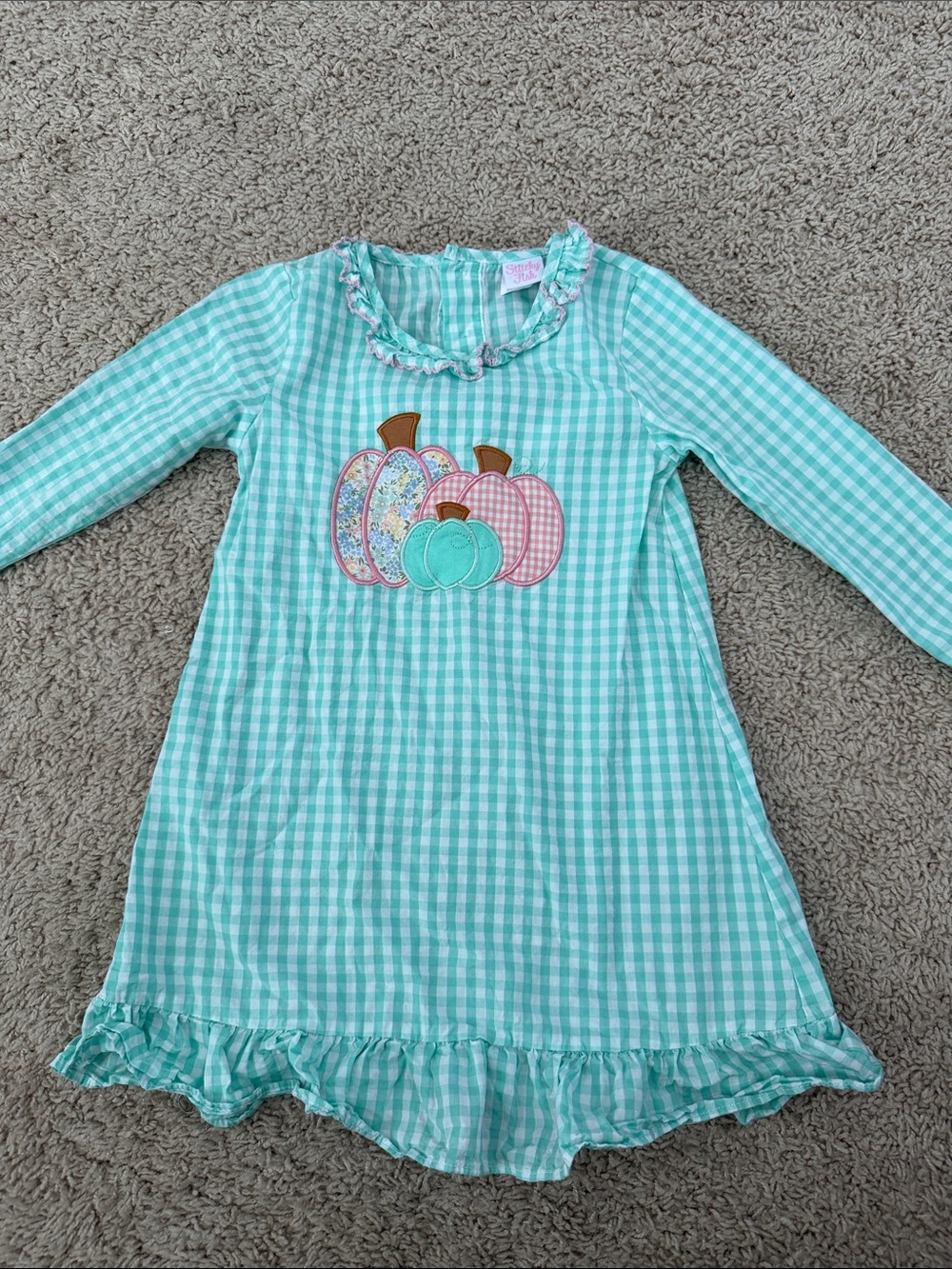 Stitchy Fish Green Pumpkin Dress